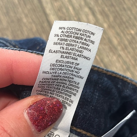 Lucky Brand Lolita Skinny Jeans Low Rise Whisker Denim Dark Wash Blue Size 4/27 - Picture 12 of 15